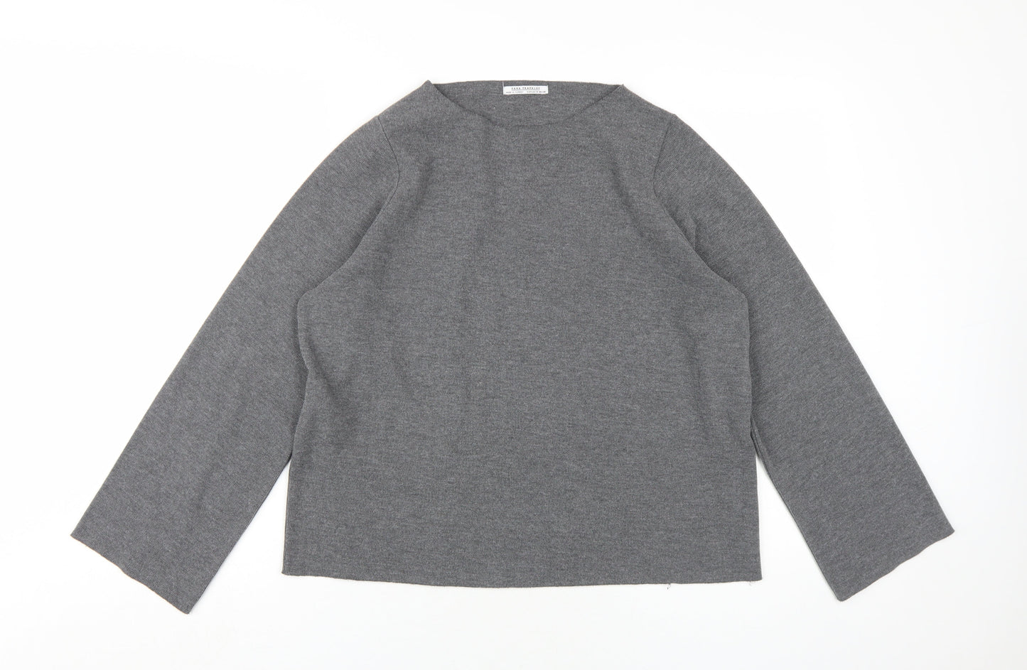 Womens UK Size S Zara Trafaluc Grey Pullover Jumper