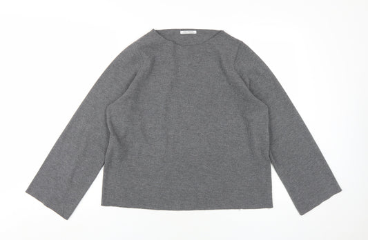 Womens UK Size S Zara Trafaluc Grey Pullover Jumper
