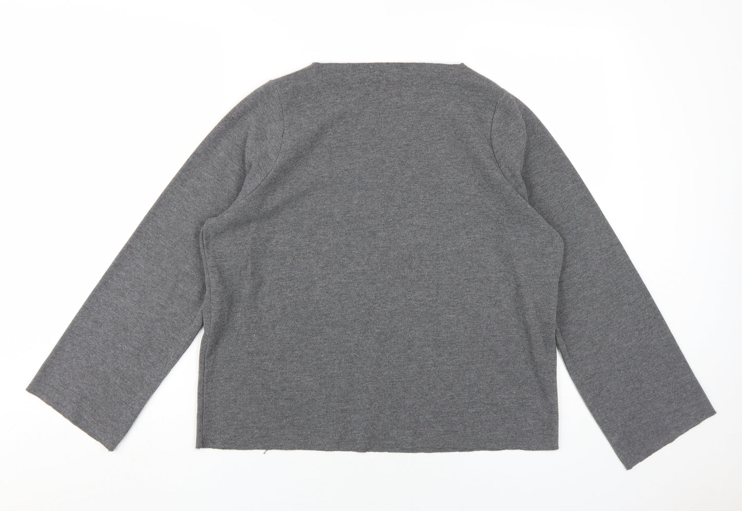 Womens UK Size S Zara Trafaluc Grey Pullover Jumper