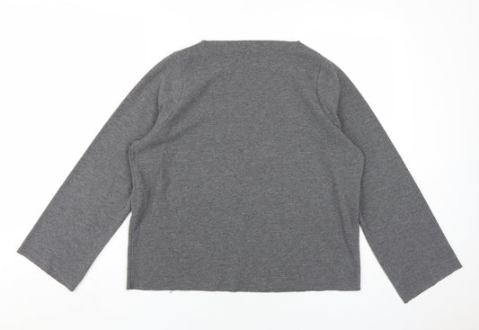 Womens UK Size S Zara Trafaluc Grey Pullover Jumper