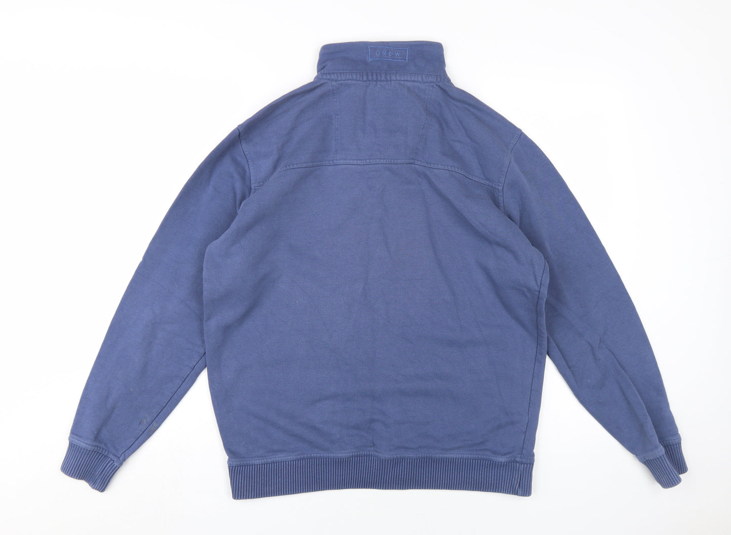 Mens UK Size M Crew Clothing Co. Blue 1/2 Zip Sweatshirt