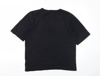 SoulCal Unisex Black T-Shirt, Size 16, Crew Neck