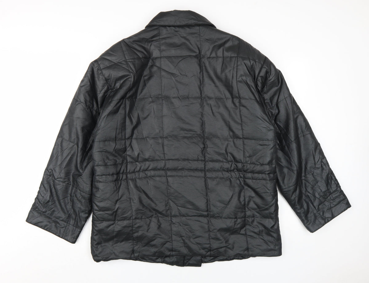 Living Women's Black Quilted Jacket Size 12