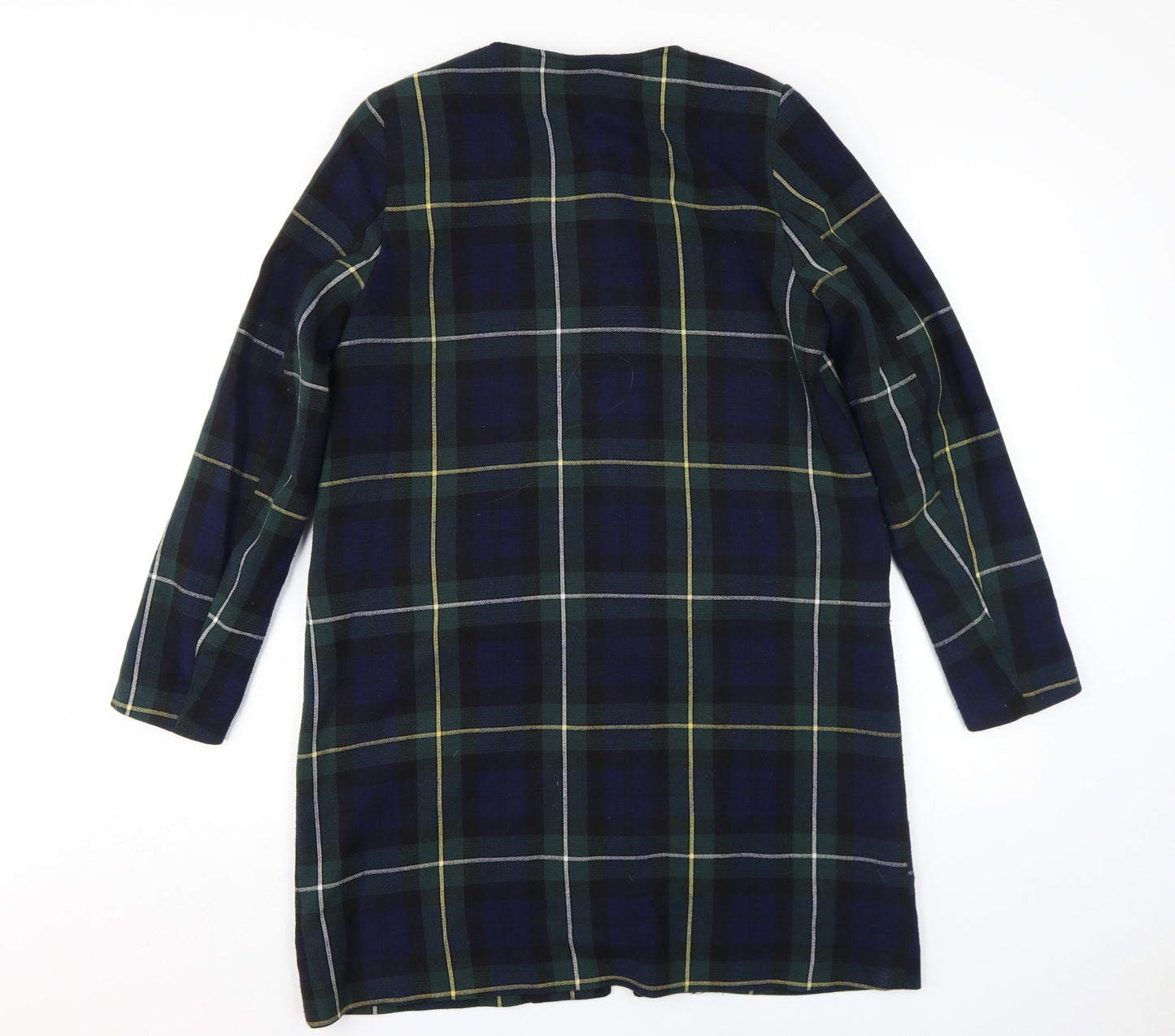 H&M Women's Plaid Shift Dress, Size 10, Multicoloured