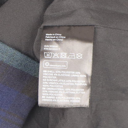 H&M Women's Plaid Shift Dress, Size 10, Multicoloured