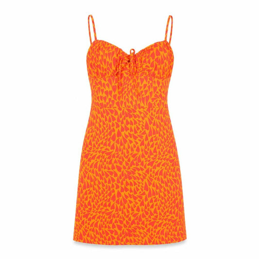 Collective Orange Slip Dress, Women, UK 6, Party Style