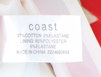 Coast Women's Multicoloured Floral Pencil Dress Size 10