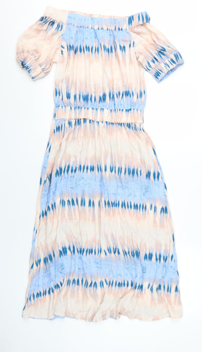 Next Women's Multicoloured Off Shoulder Dress, Size 6