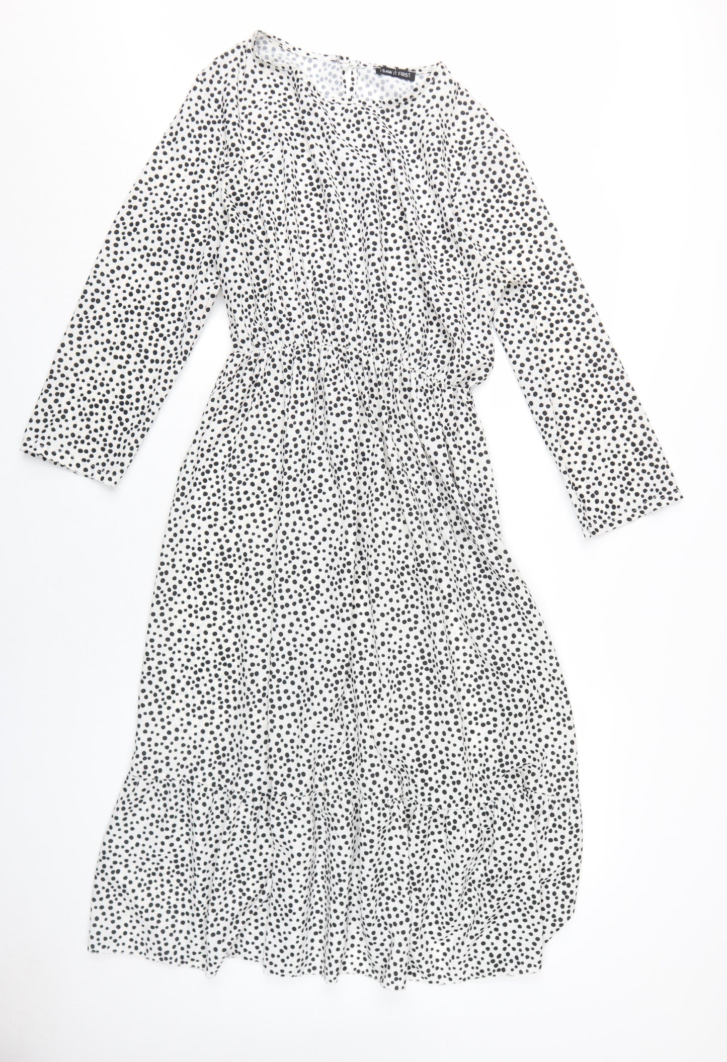 I Saw It First Women's White Midi A-Line Dress - Size 12