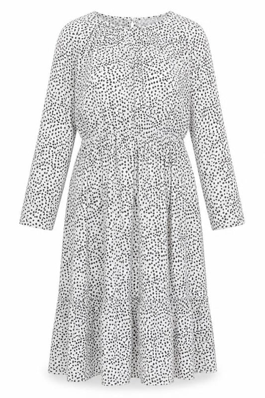 Front view of I Saw It First Women's White Midi A-Line Dress -, size 12