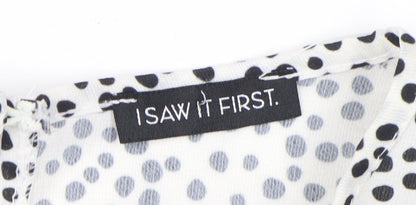 I Saw It First Women's White Midi A-Line Dress - Size 12