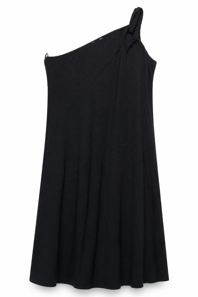Marks and Spencer Women's Black One Shoulder Dress