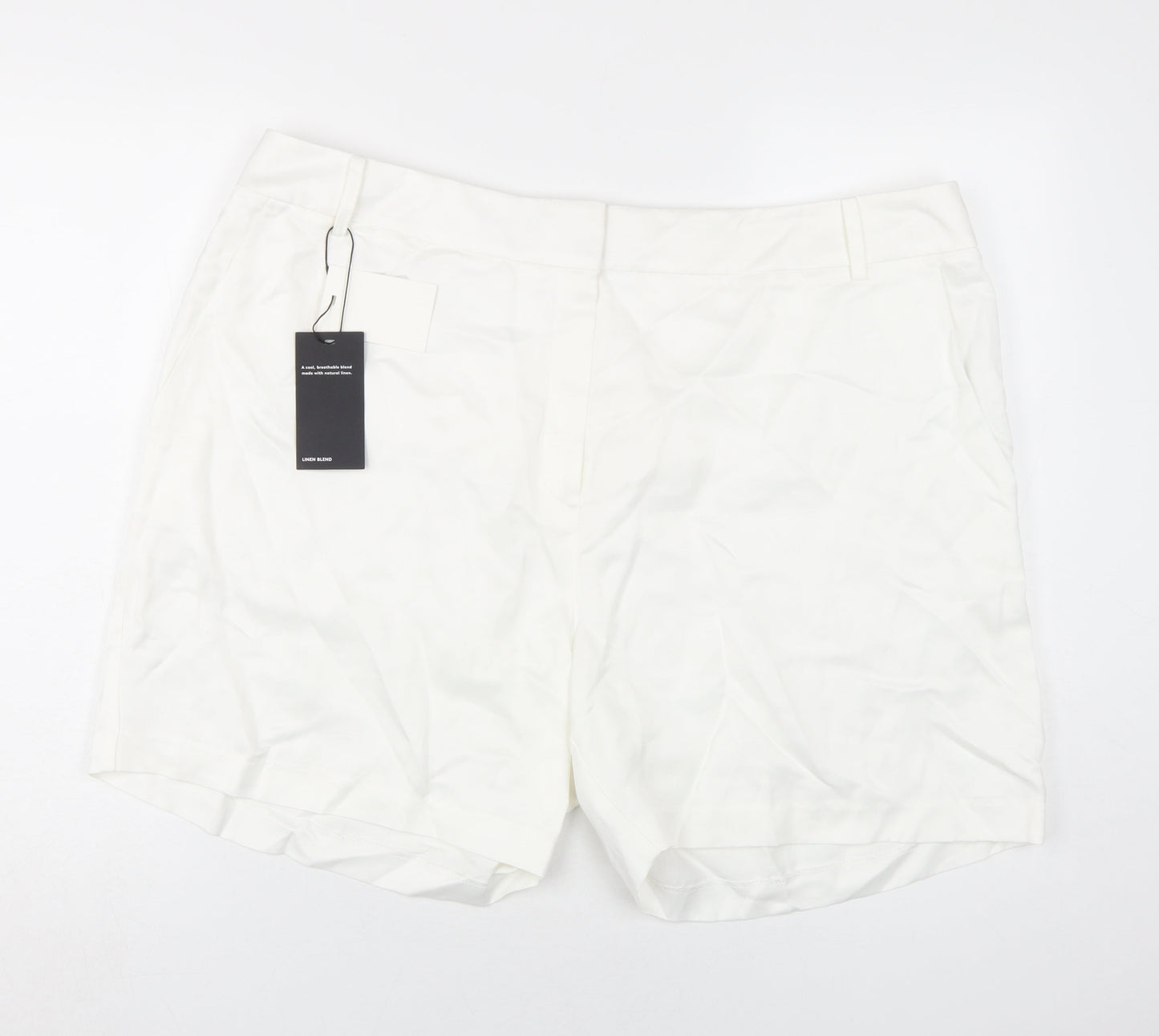 Marks and Spencer Women's White Plus Shorts