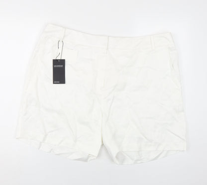 Marks and Spencer Women's White Plus Shorts