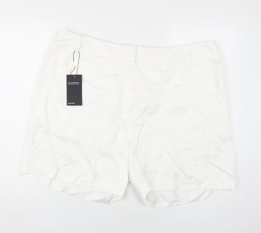 Marks and Spencer Women's White Plus Shorts