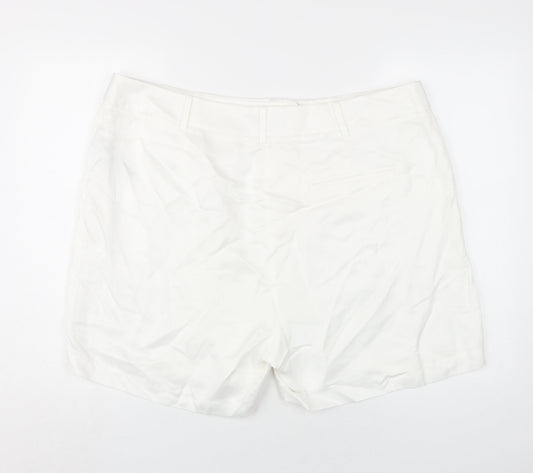 Marks and Spencer Women's White Plus Shorts