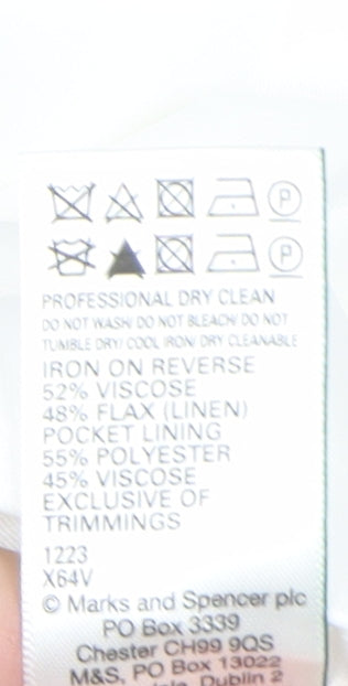 Marks and Spencer Women's White Plus Shorts