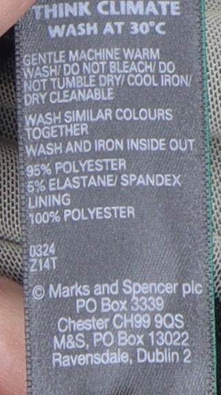 Marks and Spencer Women Black Beige Mock Neck Dress