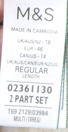 Marks and Spencer Women's Multicoloured A-Line Dress