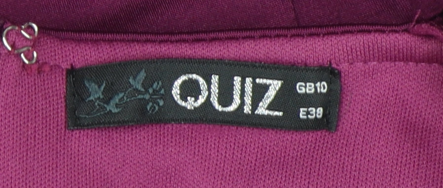 Quiz Women's Purple Long Mermaid Dress Size 10