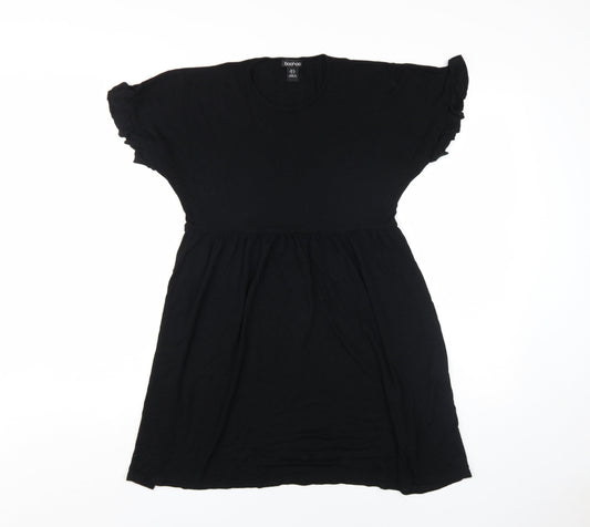 Boohoo Women's Black A-Line Dress UK 8
