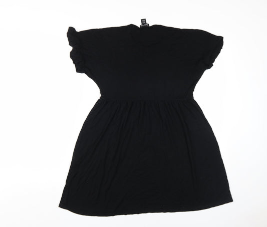 Boohoo Women's Black A-Line Dress UK 8