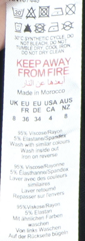 Boohoo Women's Black A-Line Dress UK 8