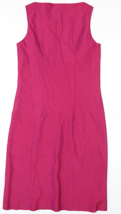 Dorothy Perkins Women's Pink Sheath Dress Size 10