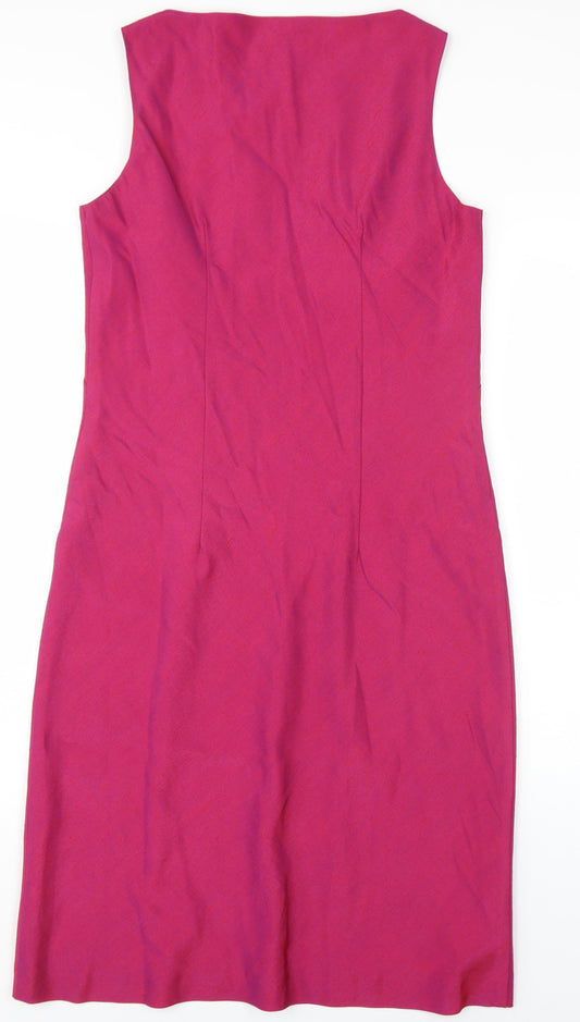 Dorothy Perkins Women's Pink Sheath Dress Size 10