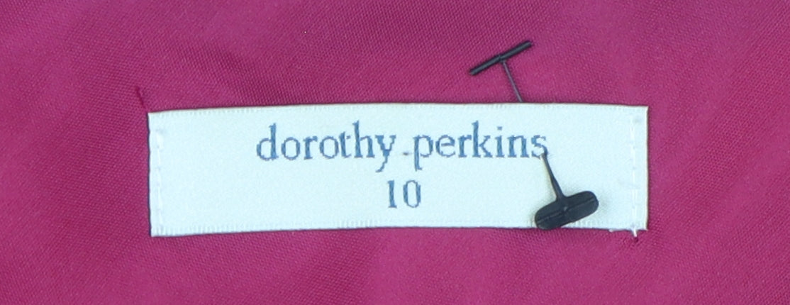 Dorothy Perkins Women's Pink Sheath Dress Size 10