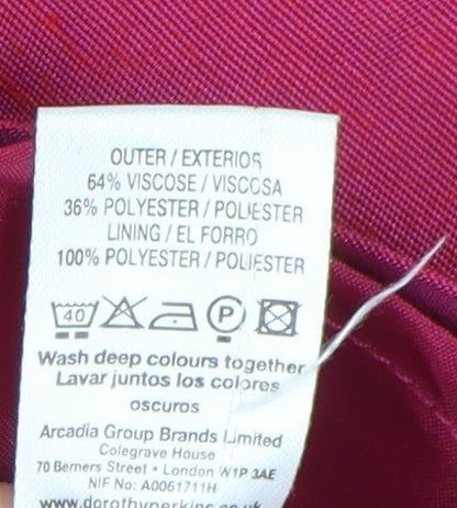 Dorothy Perkins Women's Pink Sheath Dress Size 10