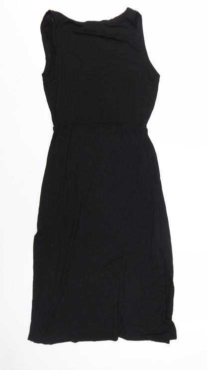 Louche Women's Black Wrap Dress Size 10 Viscose