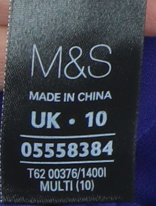 Marks and Spencer Women Multicoloured Shift Dress 10