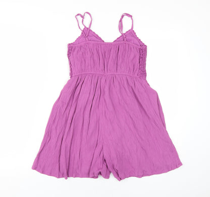 Marks and Spencer Girls Purple Playsuit 11-12 Years