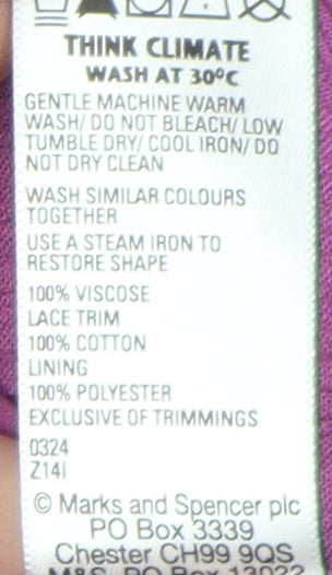 Marks and Spencer Girls Purple Playsuit 11-12 Years
