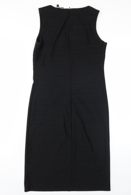Next Women's Black Sheath Dress Size 8