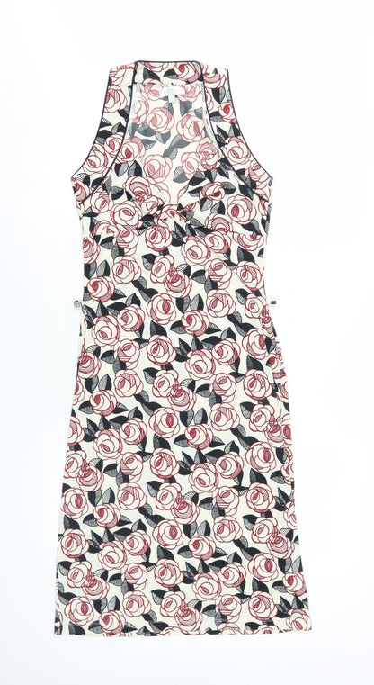 Kookai Women's Multicoloured Floral Bodycon Dress - Size 6