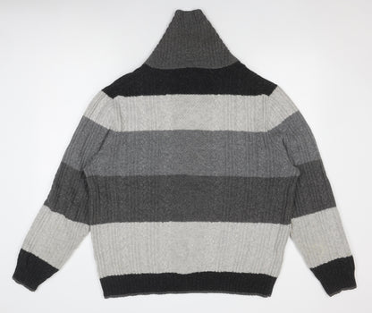 Brooks Brothers Men's Grey XL Knit Pullover Jumper