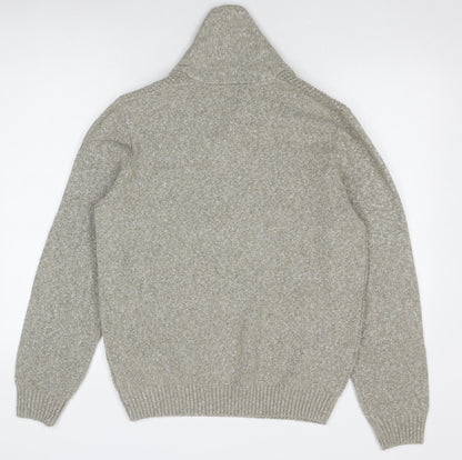 Maine New England Men's Beige High Neck Pullover Jumper M