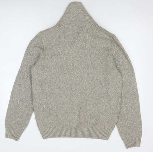 Maine New England Men's Beige High Neck Pullover Jumper M