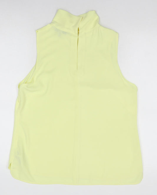 Womens UK Size 14 Coast Yellow Basic Blouse