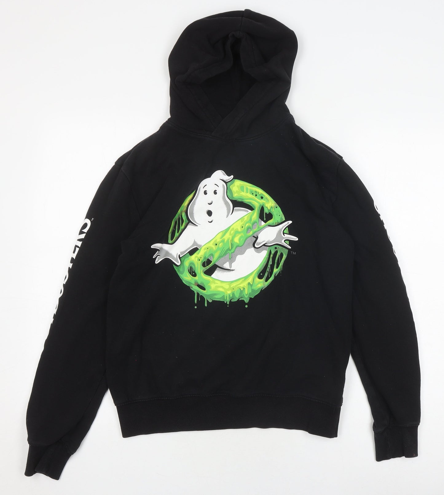 H&M Boys Ghostbusters Black Pullover Hoodie, 14 Years, Movie Inspired