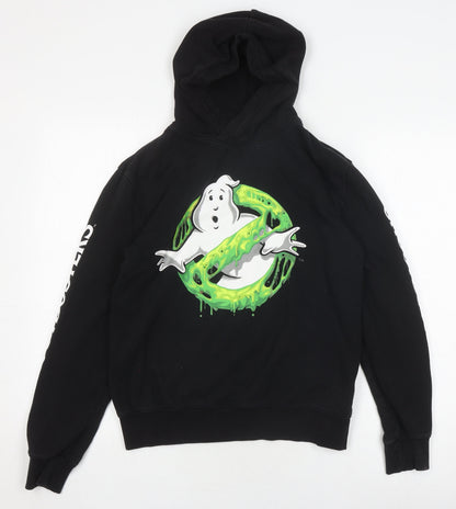 H&M Boys Ghostbusters Black Pullover Hoodie, 14 Years, Movie Inspired