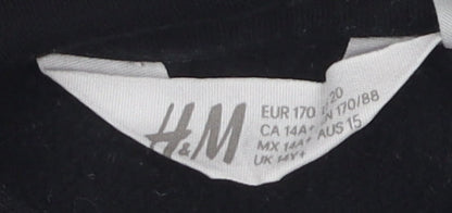 H&M Boys Ghostbusters Black Pullover Hoodie, 14 Years, Movie Inspired
