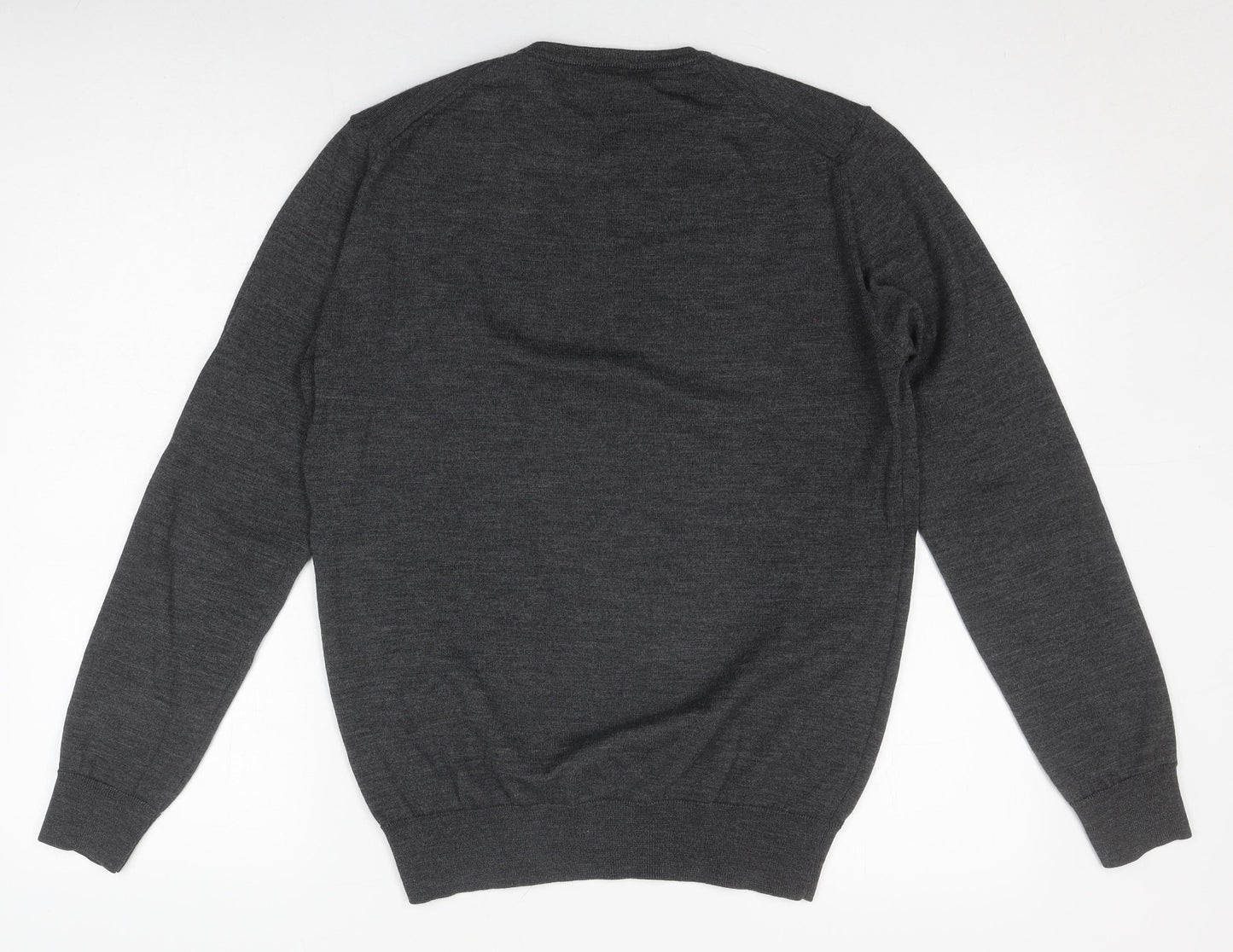 Zara Men's Grey Wool Pullover Jumper M