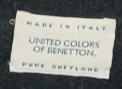 Benetton Men's XL Multicoloured Wool Pullover Jumper