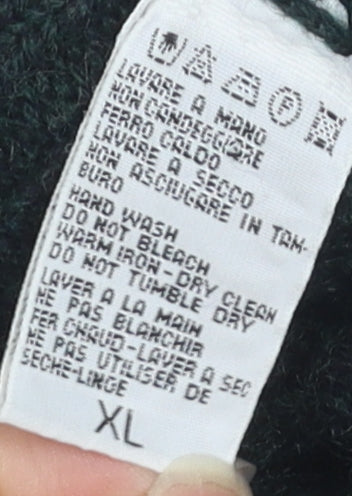 Benetton Men's XL Multicoloured Wool Pullover Jumper