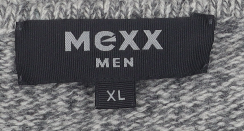 Mexx Men's Grey XL V-Neck Jumper