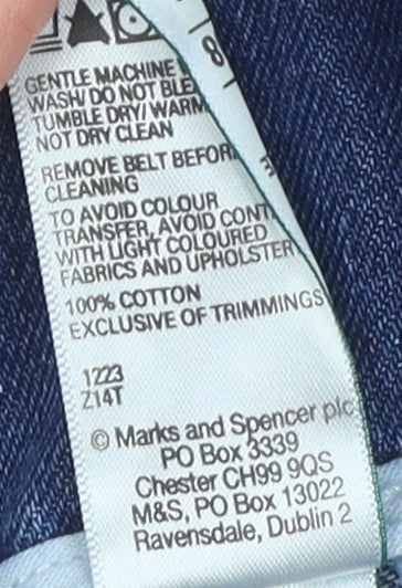 Marks and Spencer Women's Blue Utility Shorts Size 22