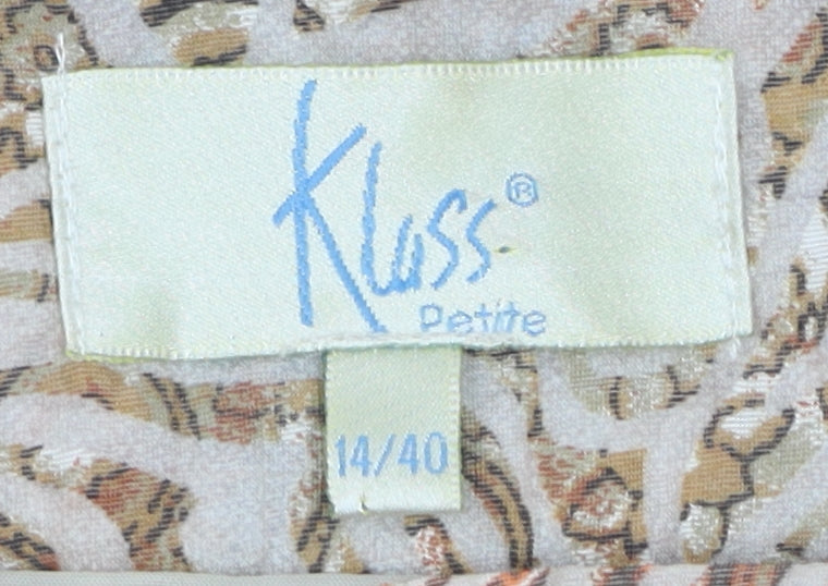 Klass Petite Women's Multicoloured Flare Skirt, Size 14